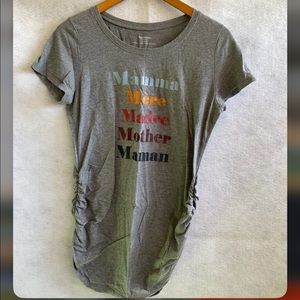 Maternity gray MAMA t-shirt size: M/medium